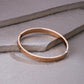 NVR Men's Rose Gold Metal Interlock Kada Bracelet - Swadesiicart