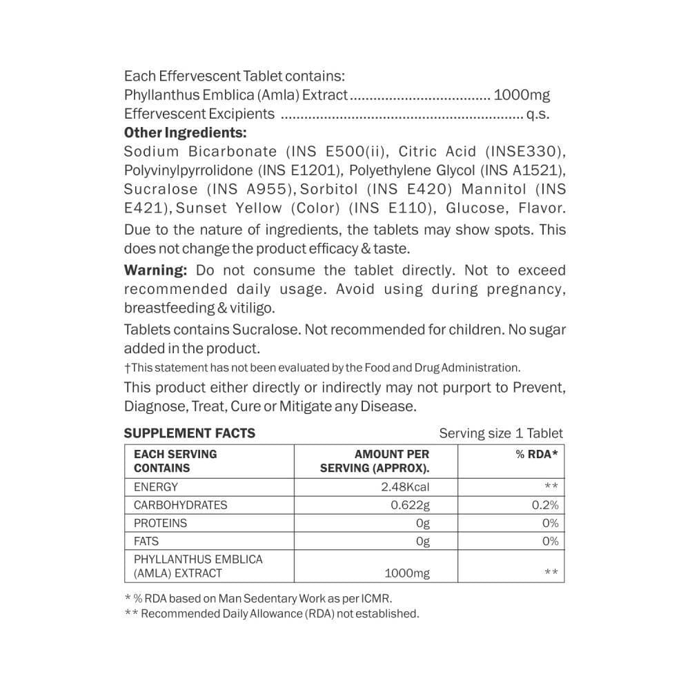 Azafran Actives Organic Gooseberry Tablets | Swadesiicart