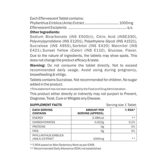 Azafran Actives Organic Gooseberry Tablets | Swadesiicart