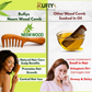 Rufiys Wooden Curly Hair Wide Neem Wood Comb - Swadesiicart