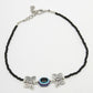 NVR Women's Evil Eye Black Anklets | Swadesiicart