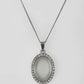 VOJ Women Beads Stainless Steel Sliver-Plated Chain with Oval-Shape Pendant - Swadesiicart