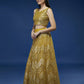 House of Panchhi Mustard Net Sequinse Work Lehenga & Blouse, Dupatta | Swadesiicart