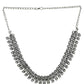 NVR Women Silver-Plated Oxidised Necklace | Swadesiicart