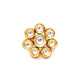 Kundan Flower Ring (gold) - Ruby Raang | Swadesiicart