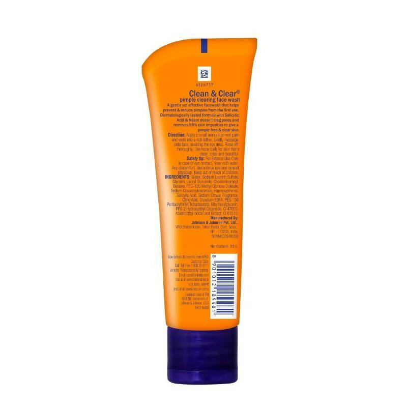 Clean & Clear Pimple Clearing Face Wash - Swadesiicart
