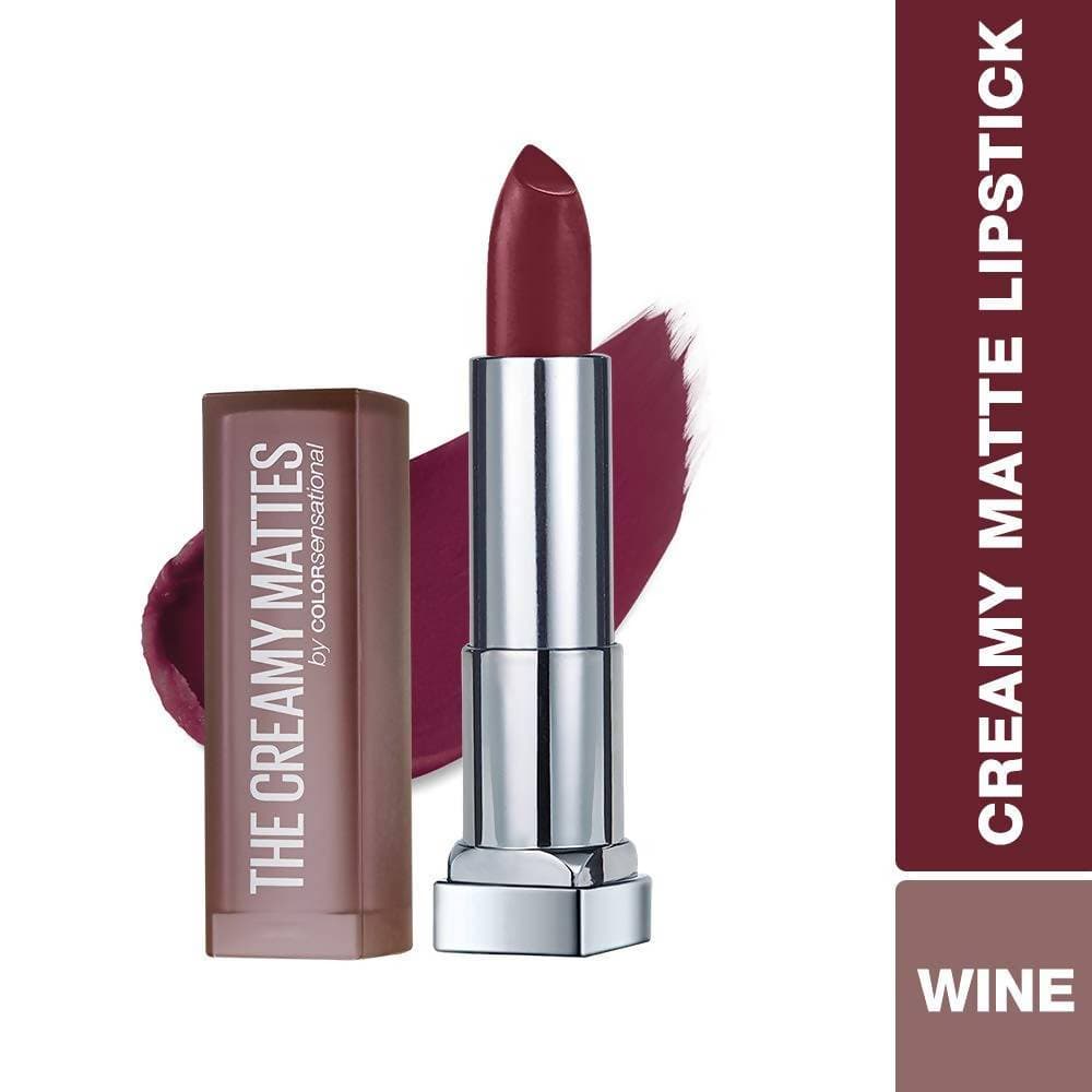 Maybelline New York Color Sensational Creamy Matte Lipstick / 696 Burgundy Blush - Swadesiicart