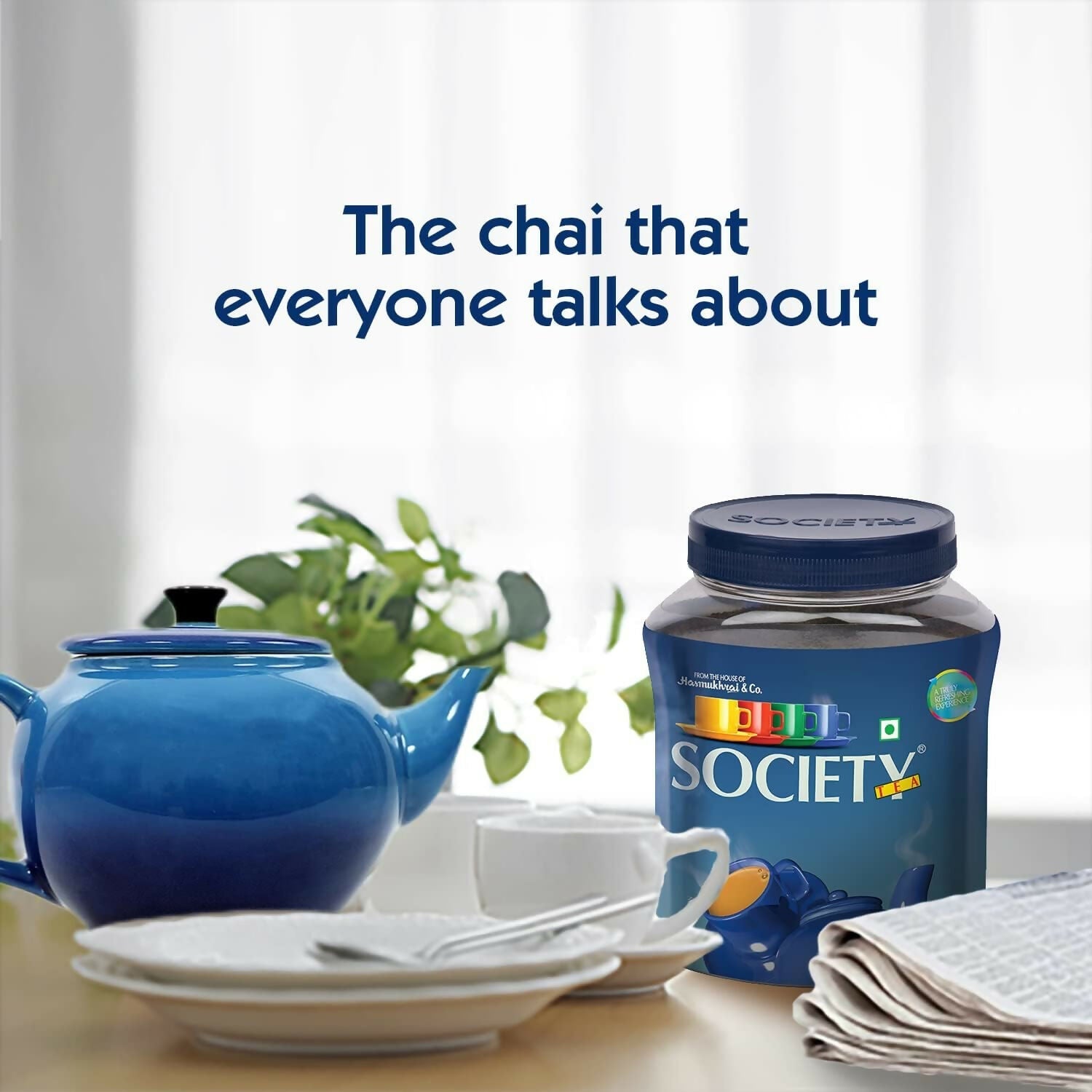 Society Leaf Tea Jar | Swadesiicart