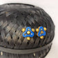Terracotta Ear Studs-Blue