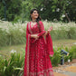 Lorenvalley Ranipink Rangoli Silk Heavy Sequins & Thread Embroidered work Lehenga Choli | Swadesiicart