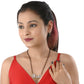 AanyaCentric Ad Short Mangalsutra Set Pendant with Earrings Golden | Swadesiicart