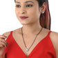 AanyaCentric Ad Short Mangalsutra Set Pendant with Earrings Golden | Swadesiicart