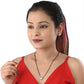 AanyaCentric Ad Short Mangalsutra Set Pendant with Earrings Golden | Swadesiicart