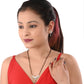 AanyaCentric Ad Short Mangalsutra Set Pendant with Earrings Golden | Swadesiicart