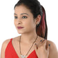 AanyaCentric Ad Short Mangalsutra Set Pendant with Earrings Golden | Swadesiicart