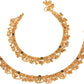 AanyaCentric Gold-Polished White Metal Payal Indian Traditional Ethnic Fashion Imitation Jewellery Foot Chain | Swadesiicart