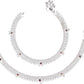 AanyaCentric Silver Plated White Metal Payal Indian Traditional Ethnic Fashion Imitation Jewellery Foot Chain | Swadesiicart