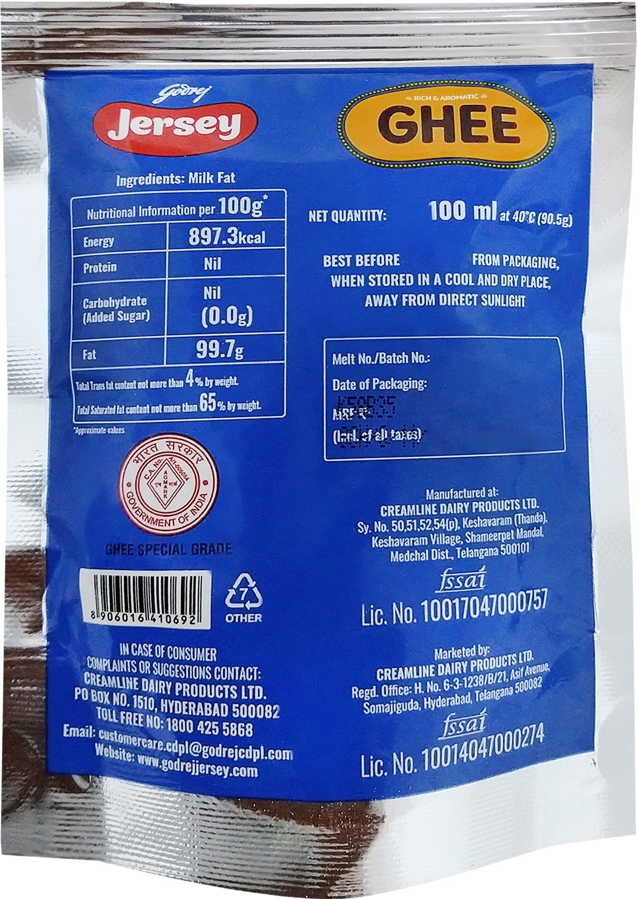 Godrej Jersey Ghee | Homemade Organic Authentic Ghee | Natural & Pure Ghee | Swadesiicart