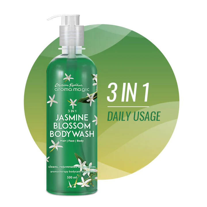 Blossom Kochhar Aroma Magic 3-in-1 Jasmine Blossom Body Wash | Aromatherapy Body Wash for Relaxation & Soft Skin - Swadesiicart