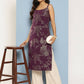 Ahalyaa Women's Traditional wear Kurta - Wine | Swadesiicart