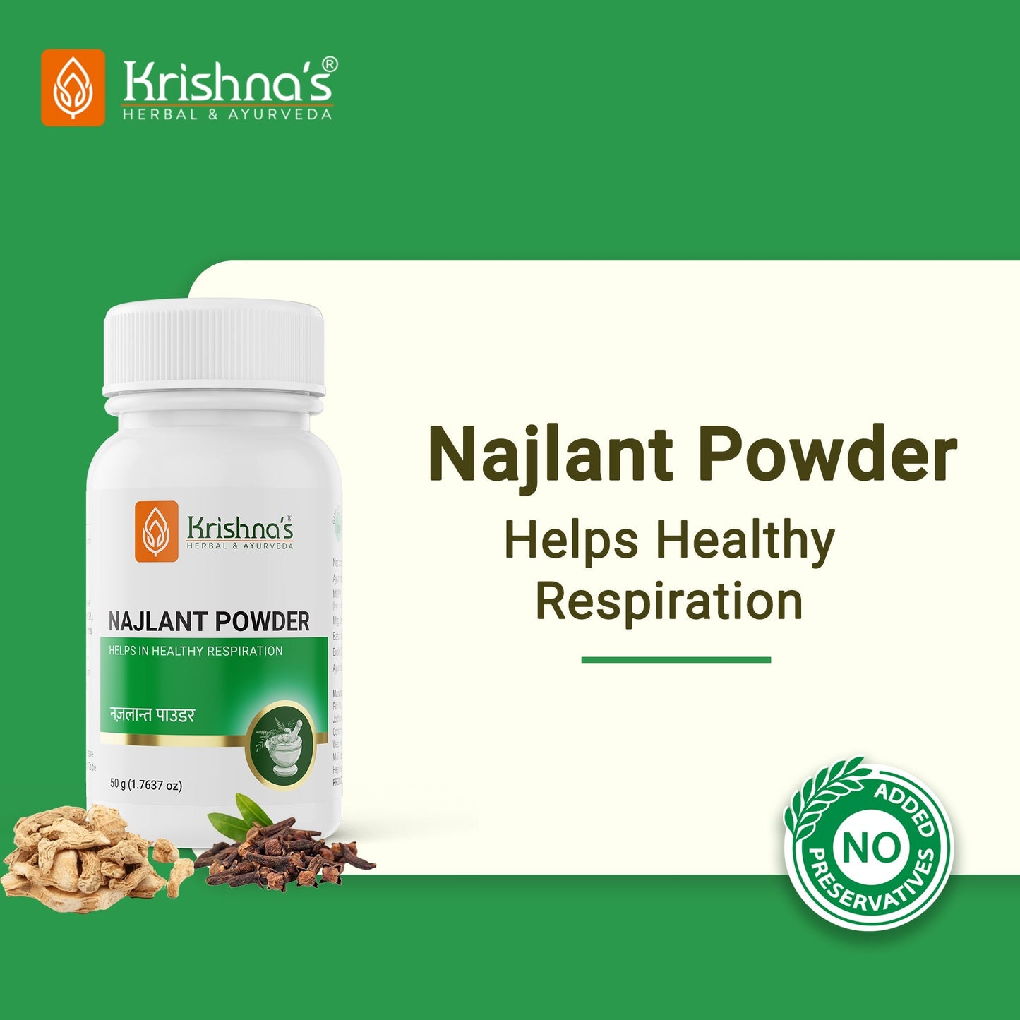 Krishna'S Herbal & Ayurveda Najlant Powder | Swadesiicart
