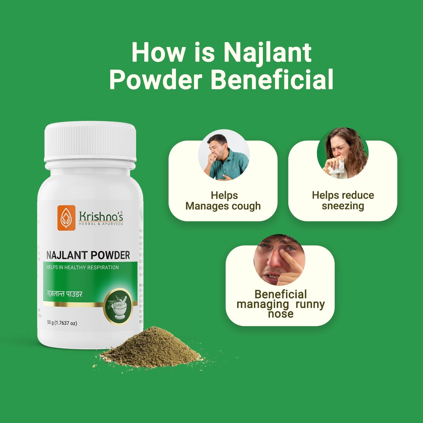 Krishna'S Herbal & Ayurveda Najlant Powder | Swadesiicart