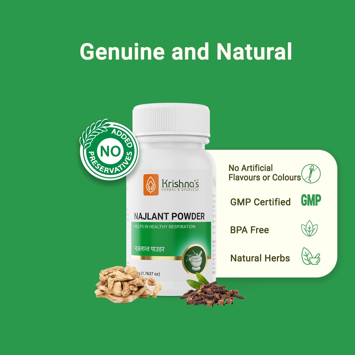 Krishna'S Herbal & Ayurveda Najlant Powder | Swadesiicart