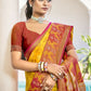 Shree Shyam Fashion Pochampalli Silk Yellow Saree