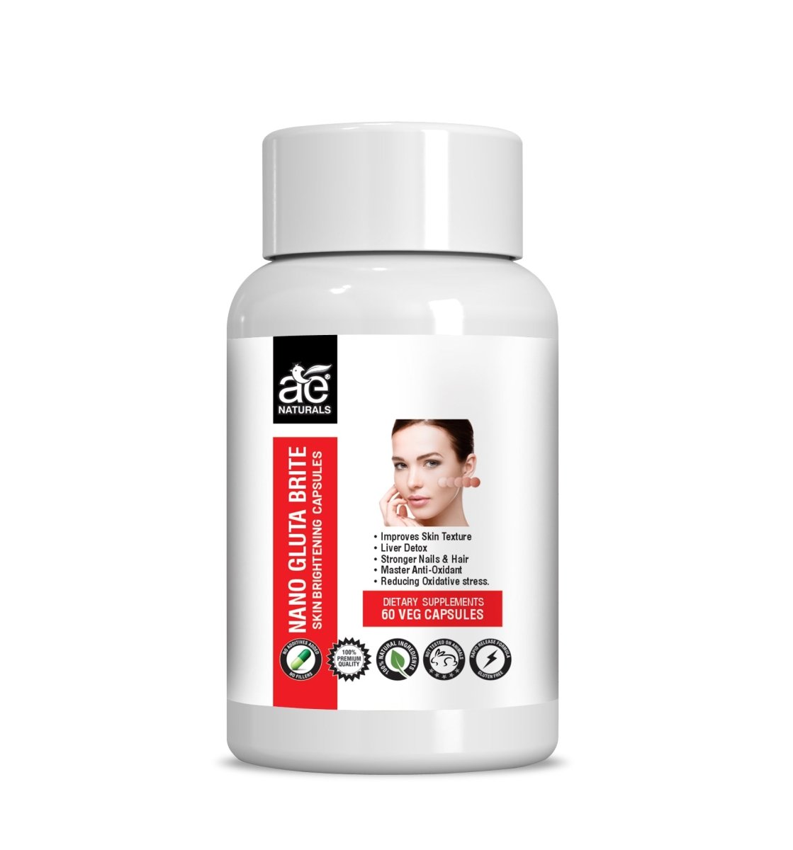 Ae Naturals Nano Gluta Skin Brightening Capsules - Swadesiicart