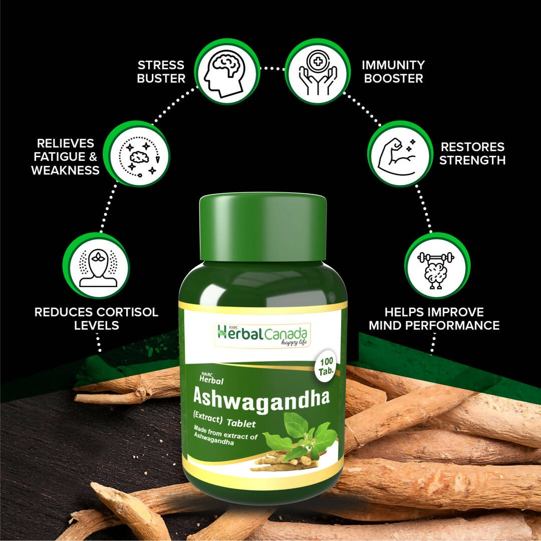 Herbal Canada Ashwagandha Extract Tablets - Swadesiicart