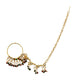 Gold-Polished Alloy Nath And Hathphool Combo - The Pari | Swadesiicart