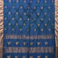 Navy Bandhani Uppada Silk Handloom Saree with Nilambari Buta Design - Global Threads | Swadesiicart