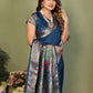 Anaita Navy Paithani Gala Silk Saree With Blouse