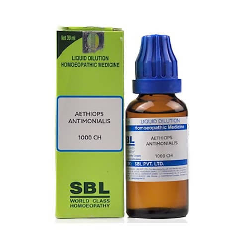 SBL Homeopathy Aethiops Antimonialis Dilution | Swadesiicart