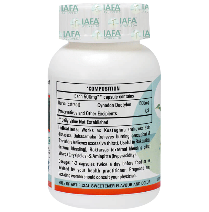 Iafa Ayuveda Durva Veg Capsules | Swadesiicart