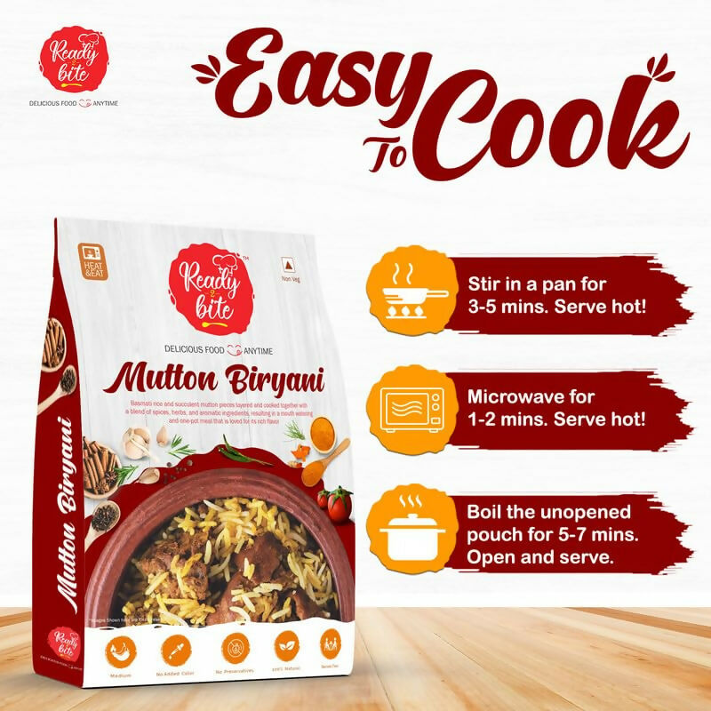 Ready 2 Bite Mutton Biryani | Swadesiicart