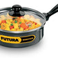 Hawkins Futura Non-stick Saute Pan 20 cm Diameter with Lid 2 L (NCP20G) - Swadesiicart