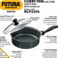 Hawkins Futura Non-stick Curry Pan 24 cm Diameter with Glass Lid 3.25 L (NCP325G) - Swadesiicart