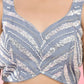 Amodini Designer Studio Heavy Work Grey Pearl Padded Blouse