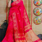 Exclusive Collection Beautiful Red Pure Cotton Woven Handloom Saree With Running Blouse Piece - Swadesiicart