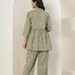 Kaajh Women's Green Printed Cotton Co-ord Set - Swadesiicart