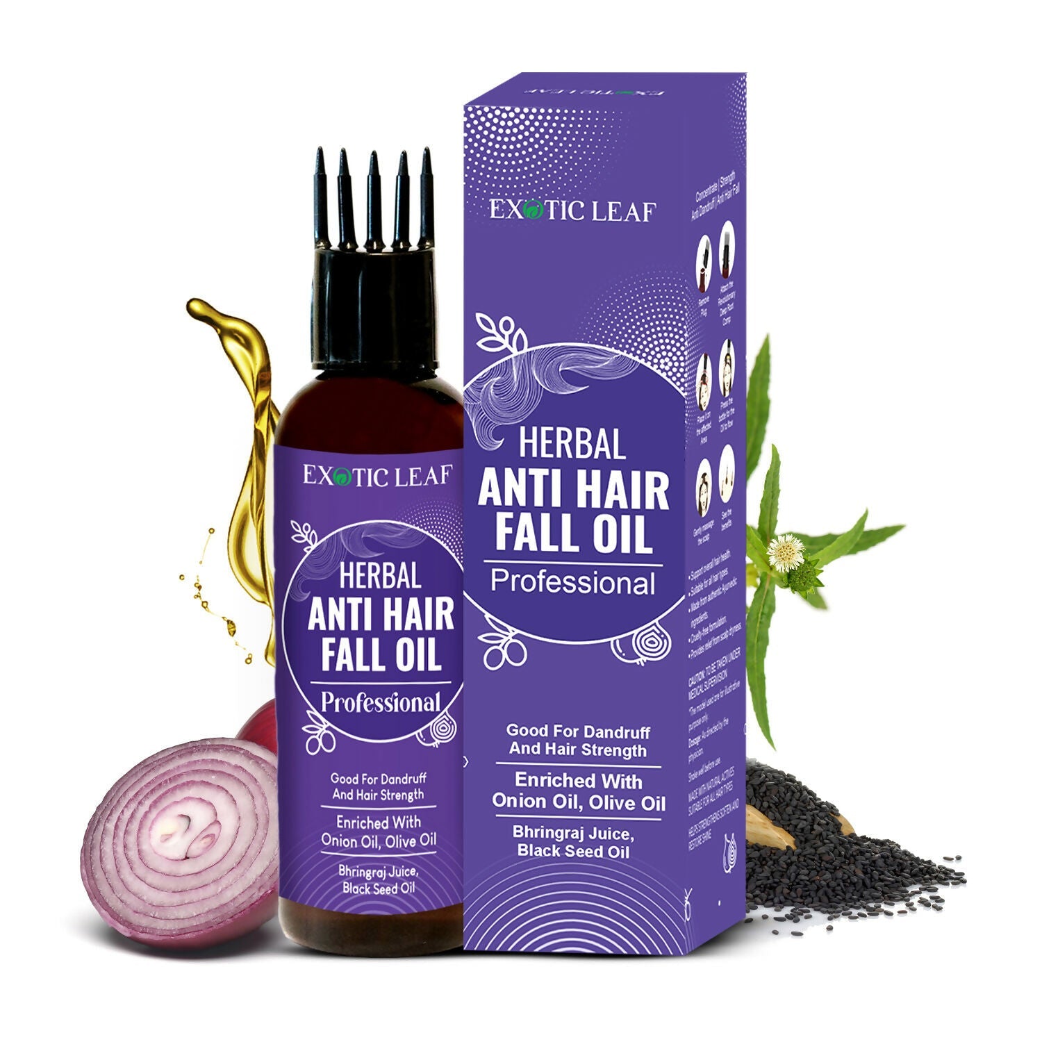 Exotic Leaf Anti Hair Fall Oil - Swadesiicart