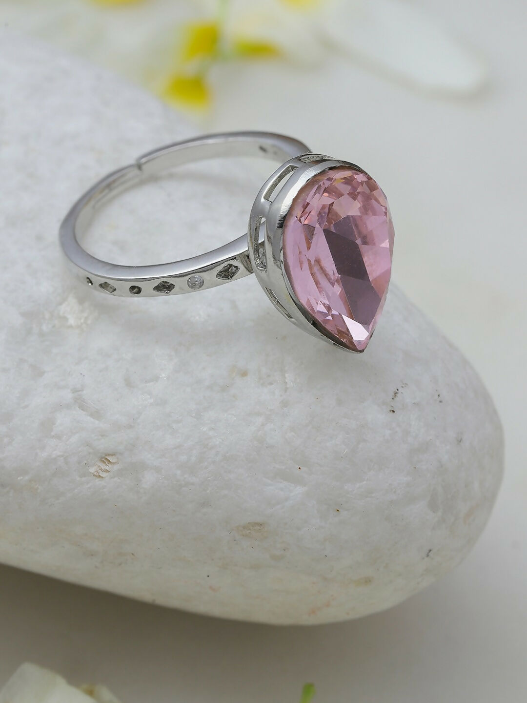 Blush Pink Ring- Ruby Raang | Swadesiicart