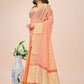 Shree Shyam Fashion Florance Peach Organza Saree