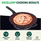 The Indus Valley CASTrong Cast Iron Tawa With Long Handle,Pre-seasoned, Nonstick, 100% Pure, Toxin-free, Induction, 28.5cm, 2.4kg