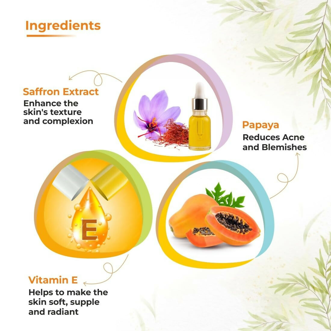 Prisa Organics Saffron & Papaya Skin Lightening Cream With Alpha Arbutin SPF 20 - Swadesiicart