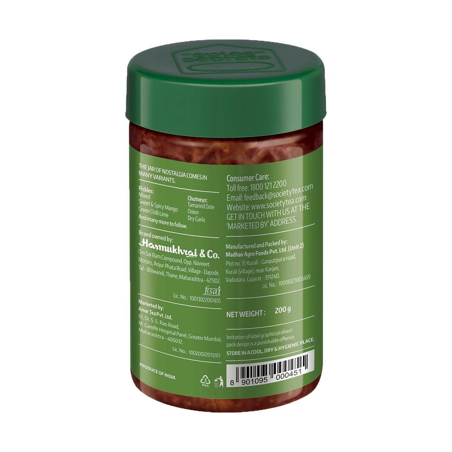 Society Spicy Mango Pickle Jar | Swadesiicart