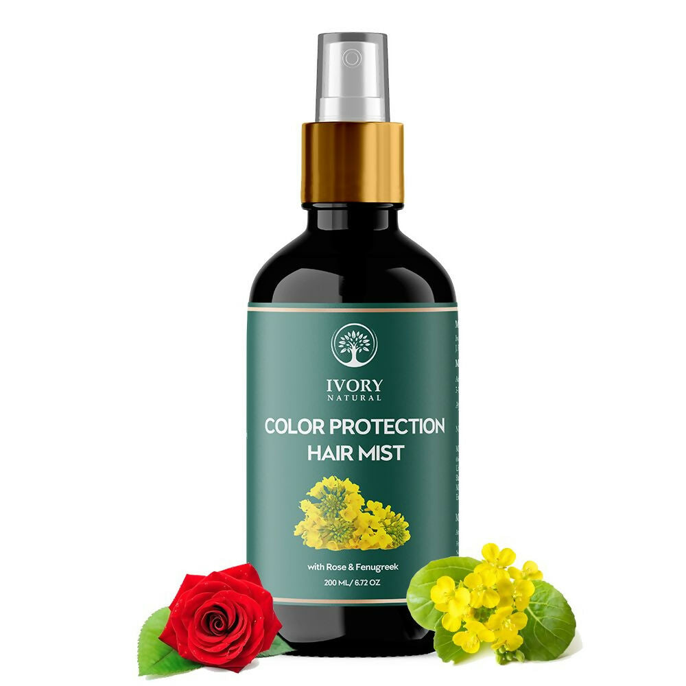 Ivory Natural Color Protection Hair Mist - Locks In Vibrant Hues, Adds Luminous Shine | Swadesiicart