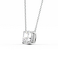 Cauer Elegant 14K White Gold Plated Moissanite Pendant Necklace | Swadesiicart