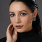 Green Hoops Earrings- Ruby Raang | Swadesiicart
